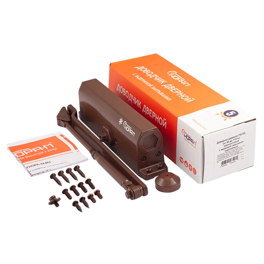 Доводчик НОРА-М с задержкой закрытия для дверей до 110 кг 83518452 STLM-0898230 - Вид №1