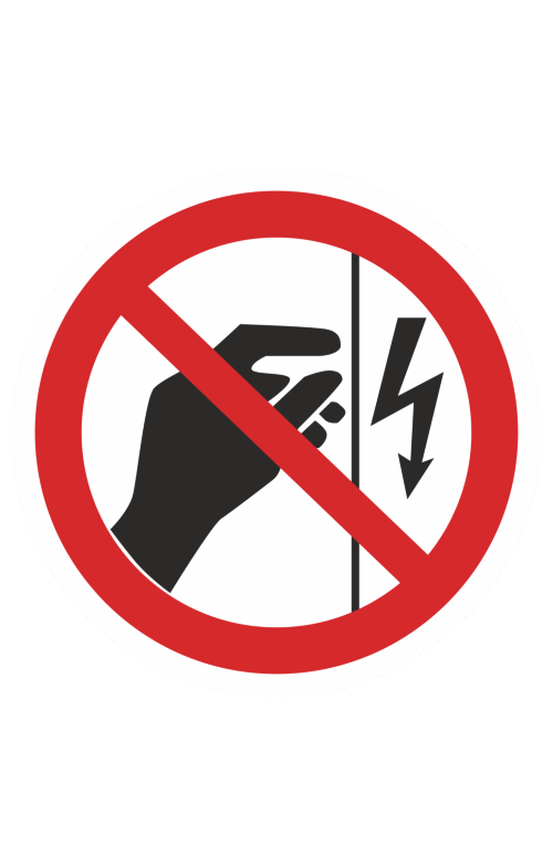 68314 Знак "Запрещается прикасаться. Корпус под напряжением"  Запрещающие знаки размер 100 х 100 мм Спецодежда 