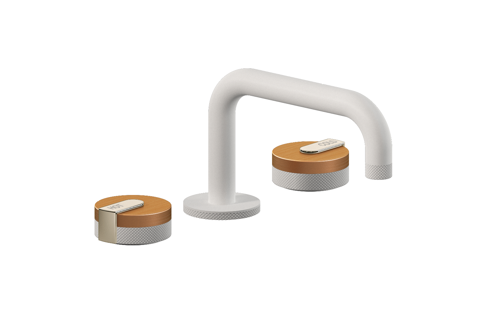 E-11510-R1BRG-L1PN-WT Смеситель для умывальника на 3 отвертия GRAFF MOD+