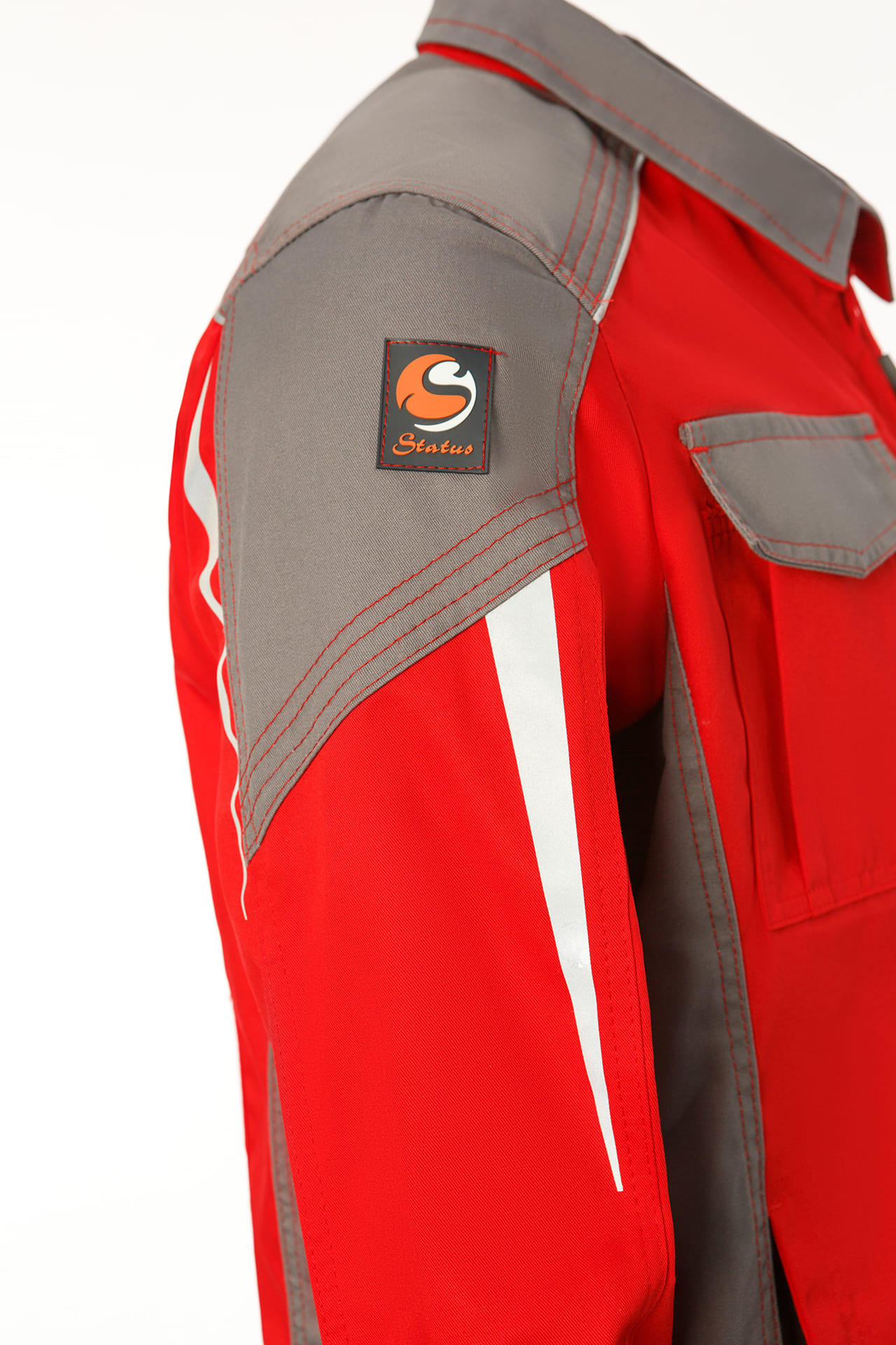 70061 Костюм  NEW красный с серым STATUS  Летняя спецодежда  размер 64-66/170-176  - Вид №5
