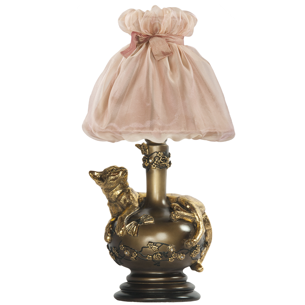 32077,34003 Настольная лампа Агнесса Мадлен Солнечный Персик BOGACHO 4627138210833, 4627138150931