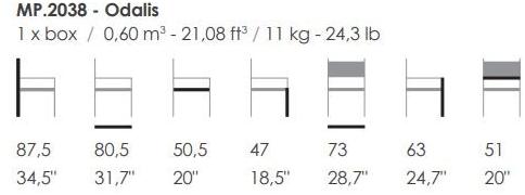 Fenabel Кресло из мягкой ткани с подлокотниками  Mp.2038  - Вид №2