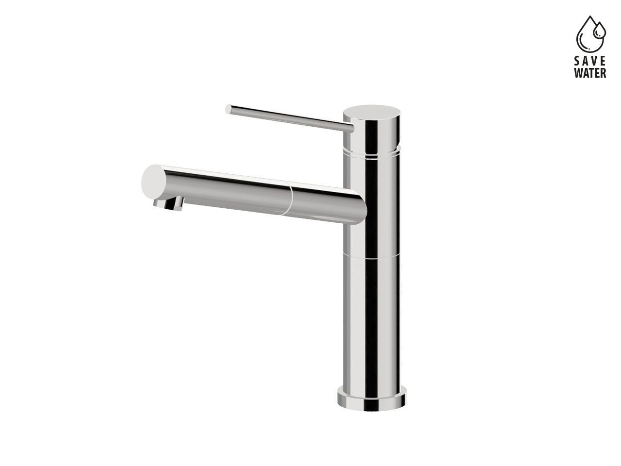 Смеситель для кухни с поворотным изливом и выдвижным ручным душем Newform X-TREND KITCHEN ARCH-00149749