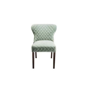 Стул обеденный мягкий серый с ушами Agra UNICO  248867 Зеленый