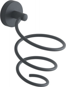 2355(14) Gedy G-Eros, держатель для фена, цвет черный матовый