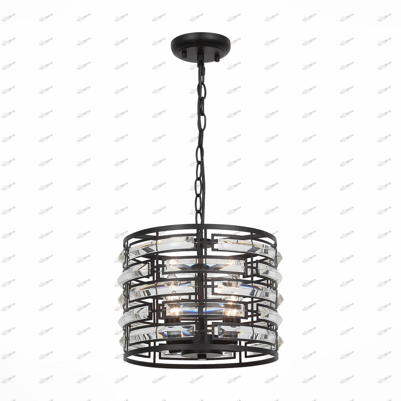 Подвесная люстра ST Luce Chiarezza SL665.403.04 ST LUCE ДИЗАЙНЕРСКИЕ, CHIAREZZA 109242 Черный 