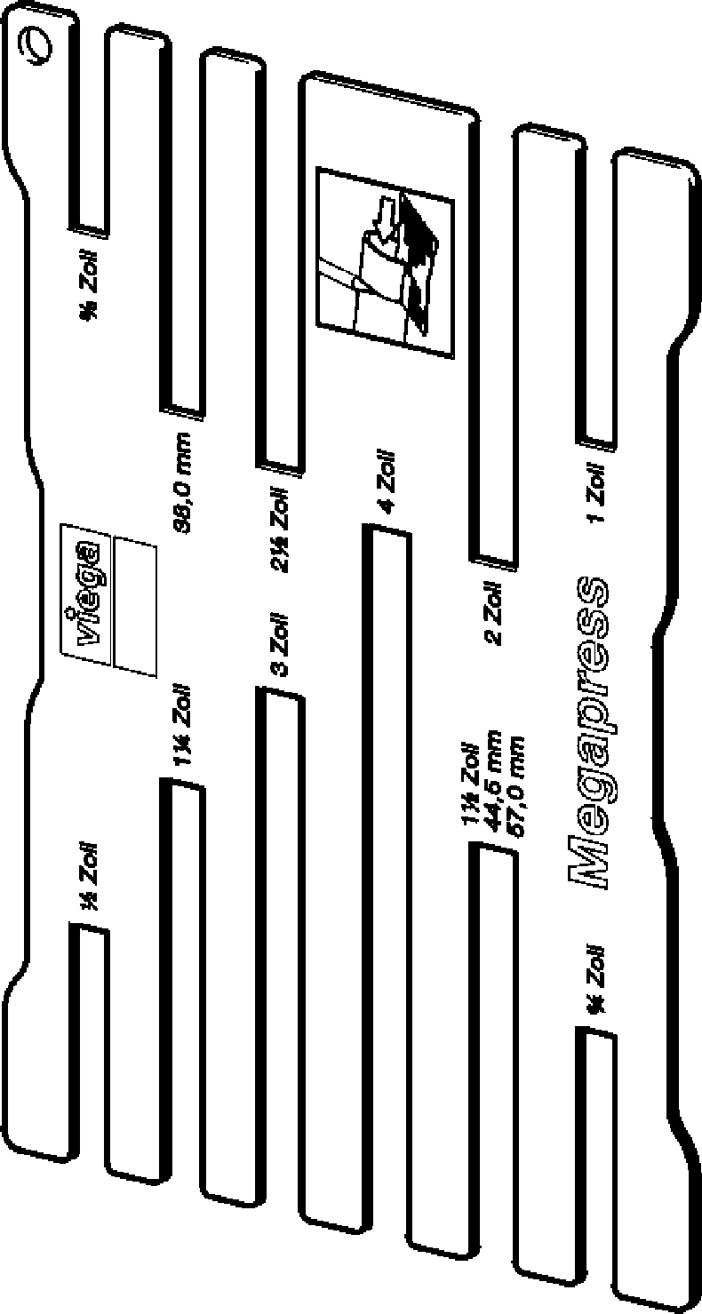 Viega Маркировочный шаблон Megapress 4294 (799298) 799 298 - Вид №1