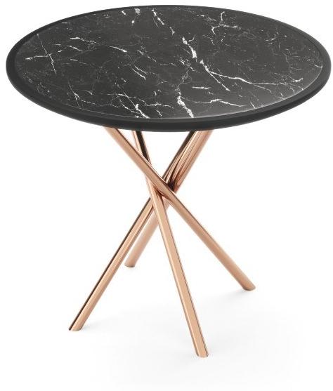 PRADDY Приставной столик из нержавеющей стали в современном стиле с 4-звездочным основанием для гостиной  Ml136  - Вид №1