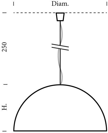 GESSO Подвесной светильник в гипсе  813orn  - Вид №5