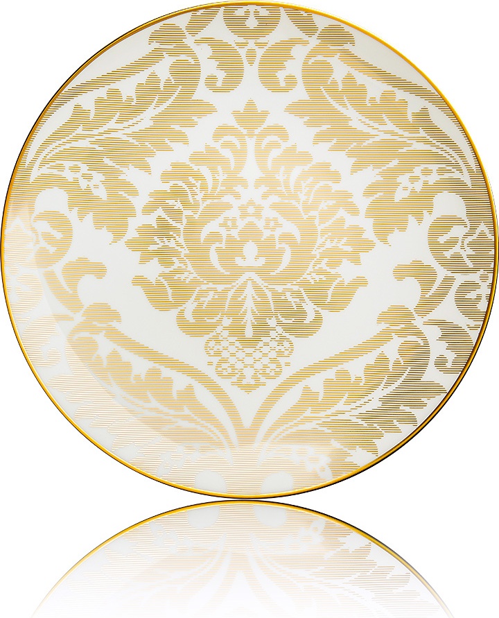 10626589 Haviland Тарелка подстановочная 32см "Дамасский узор" (золотая) Фарфор, Керамика 