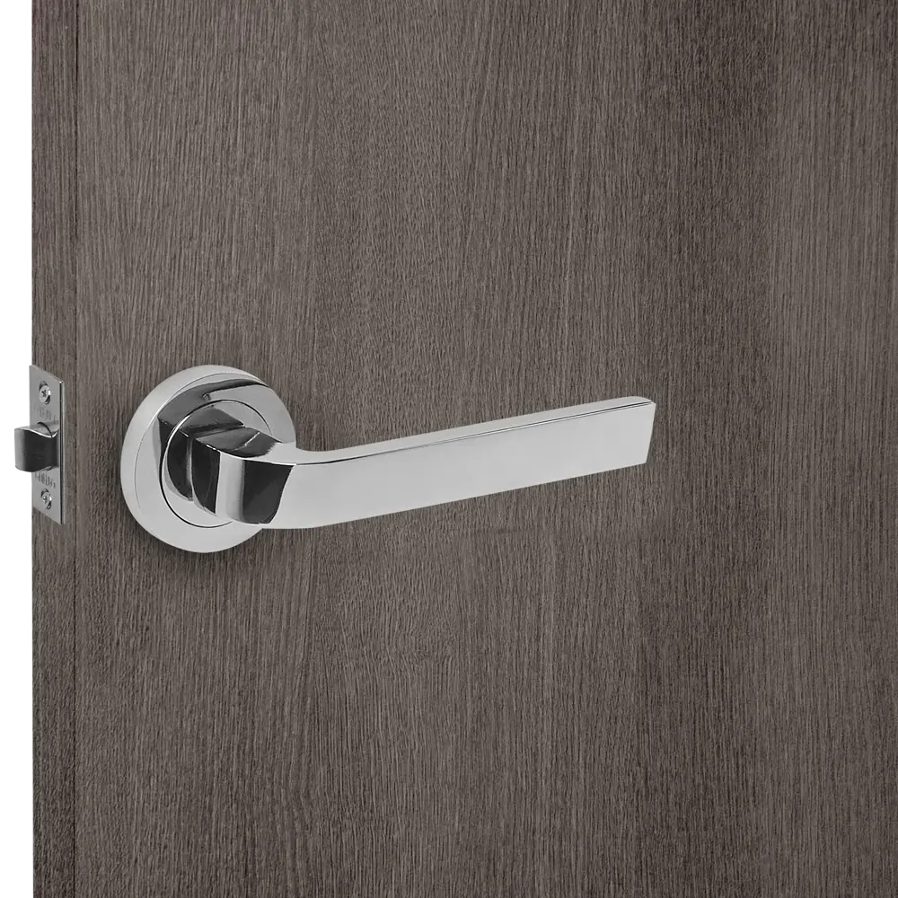 Дверные ручки Punto Evo без запирания цвет хром STLM-2080554 - Вид №5