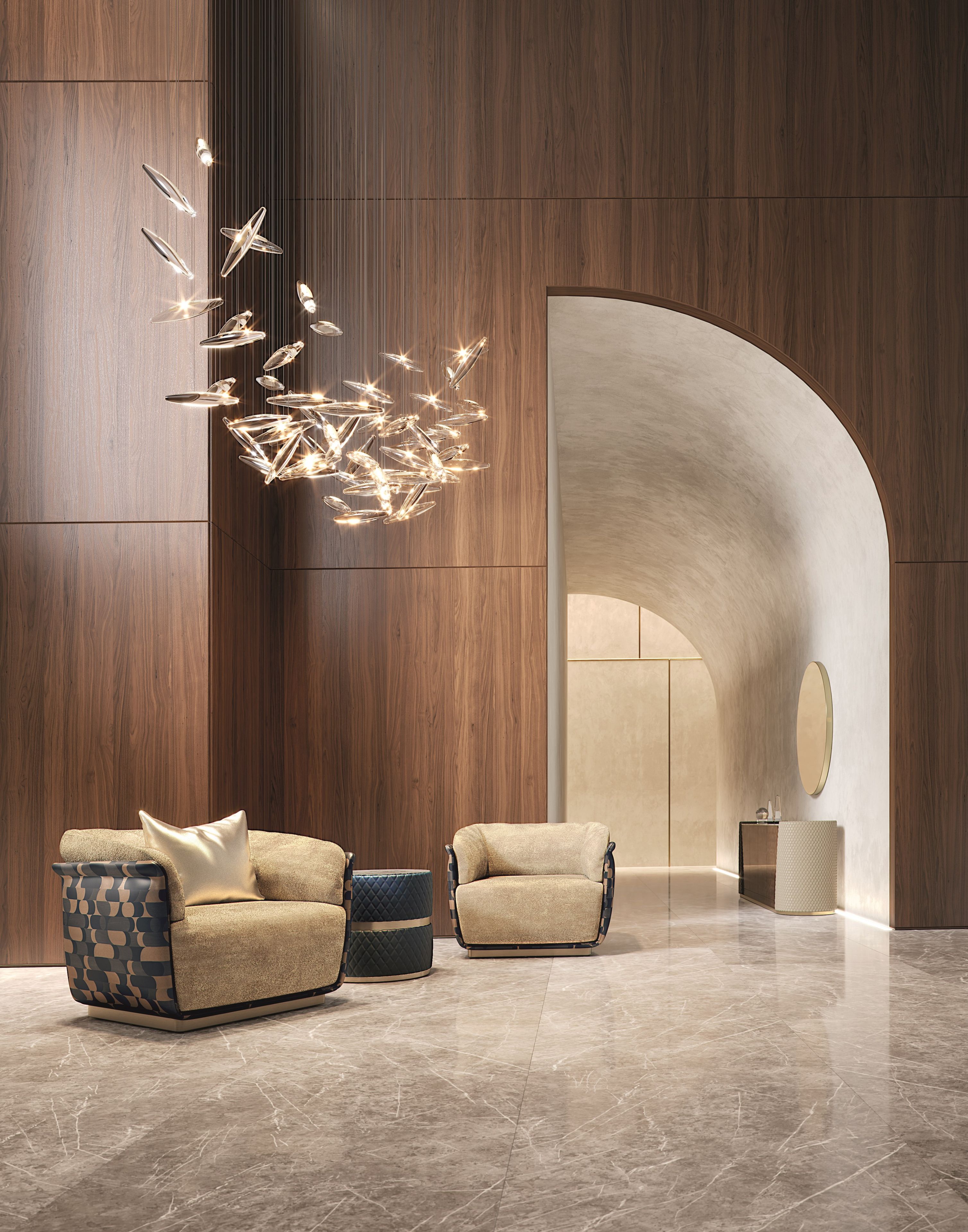 Тканевое кресло с подлокотниками Capital Collection Mon Allure ARCH-00056893 - Вид №2