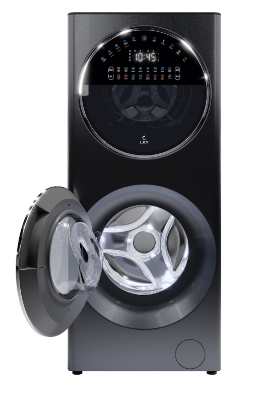 9231663 Стирально-сушильная машина LEX LWM10714LuxIDD черный STDN-0045209