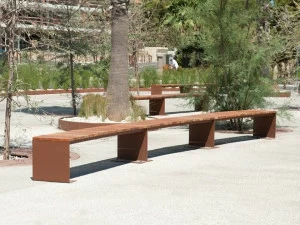 CYRIA Изогнутая скамья без спинки