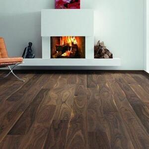 Паркетная доска Haro 4000 Series Top connect Орех американский Кантри (Гладкая) 2200х180 мм.