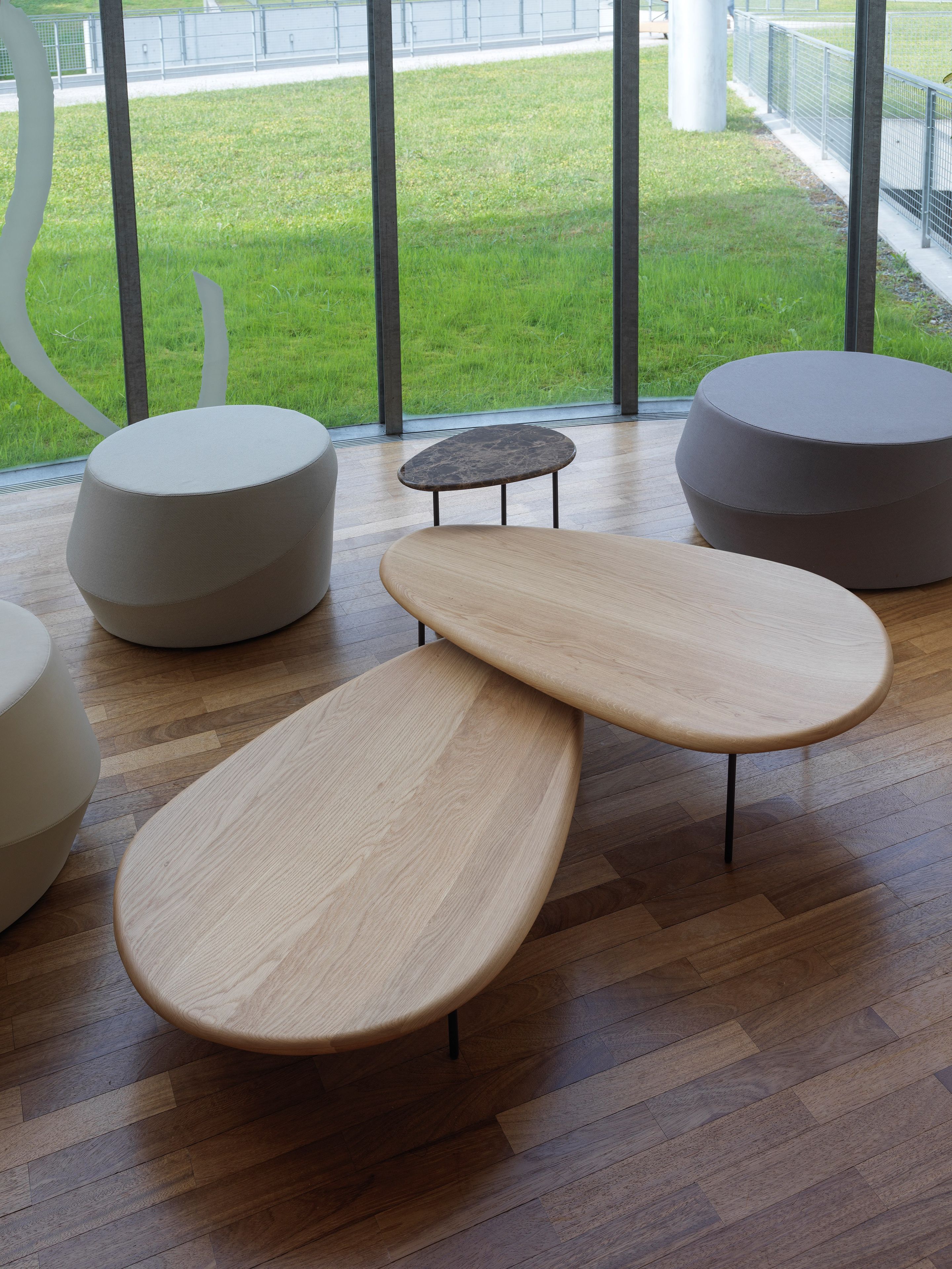 Круглый пуф из ткани или кожи Casamania & Horm GIRO ARCH-00044692 - Вид №2