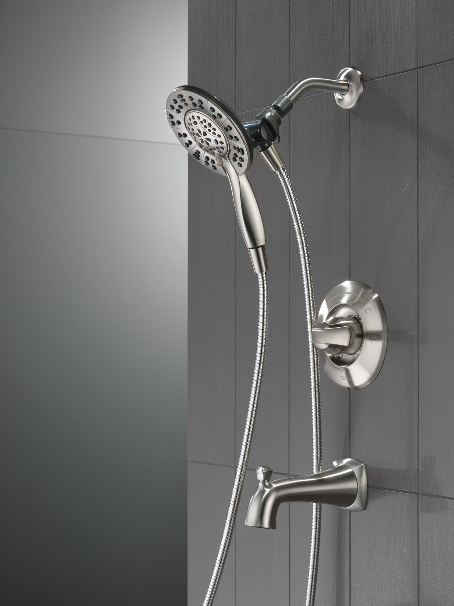 144962-SS-I Ванна и душ Monitor® серии 14 с In2ition® Delta Faucet DELTA Нержавеющая сталь - Вид №11