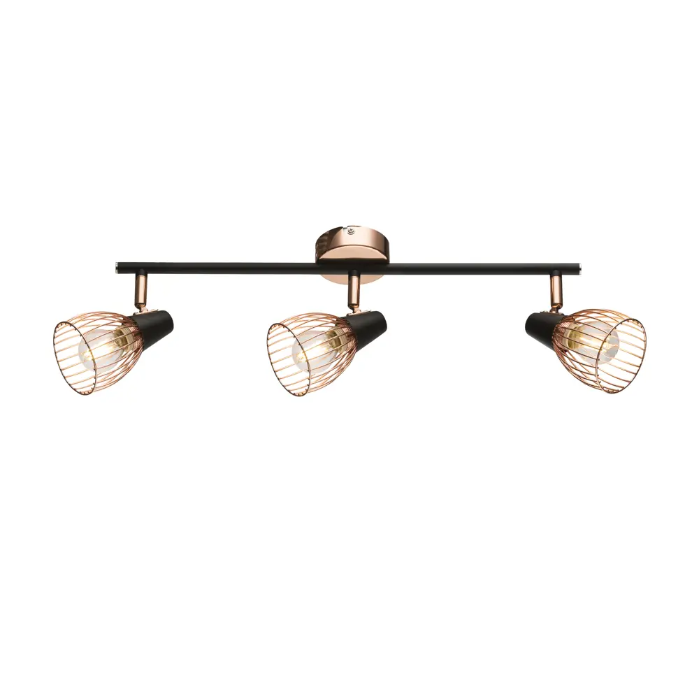 Спот поворотный Rivoli Insolito, 3 лампы, 15 м², цвет медный STLM-2034635