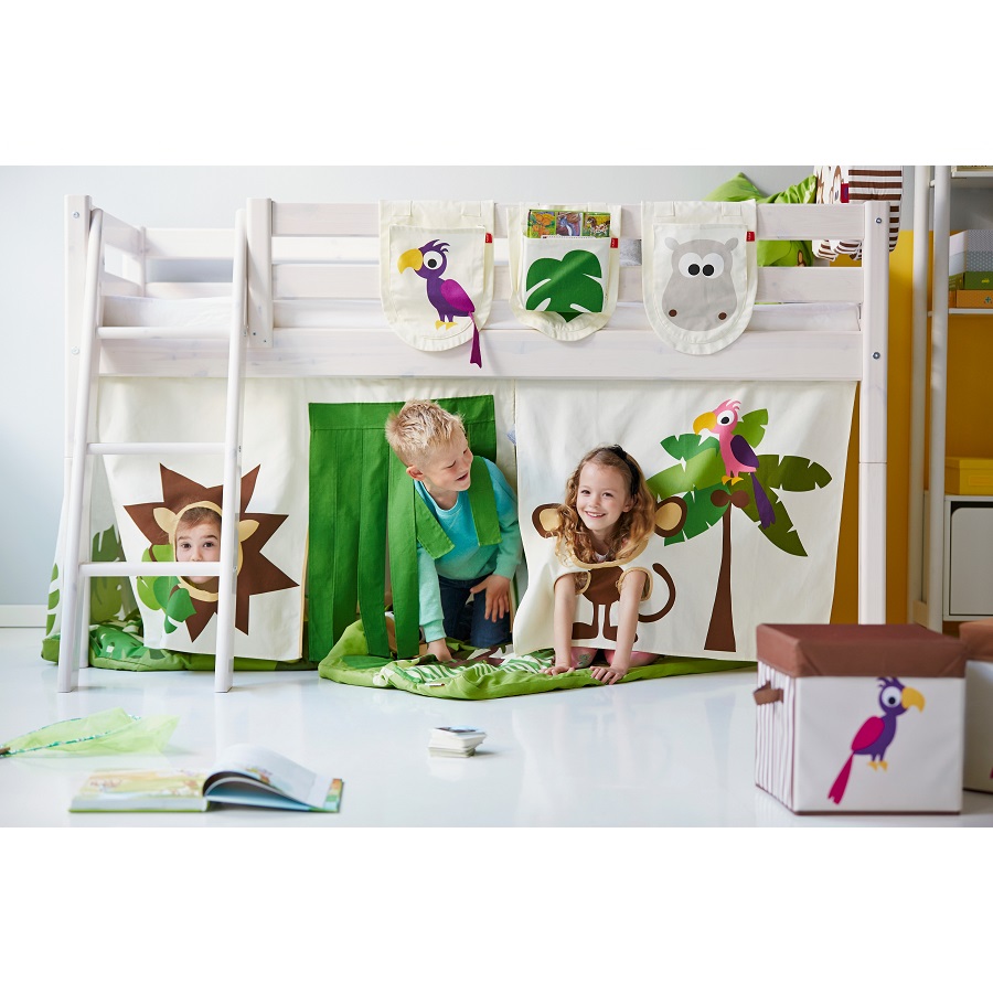 Кровать Flexa Classic с наклонной лестницей, лакированная, 200 см 9010308101 - Вид №3