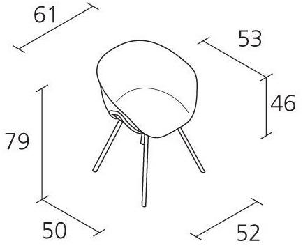 Alias Пластиковый стул с подлокотниками Iko sun-id-1447510 - Вид №1
