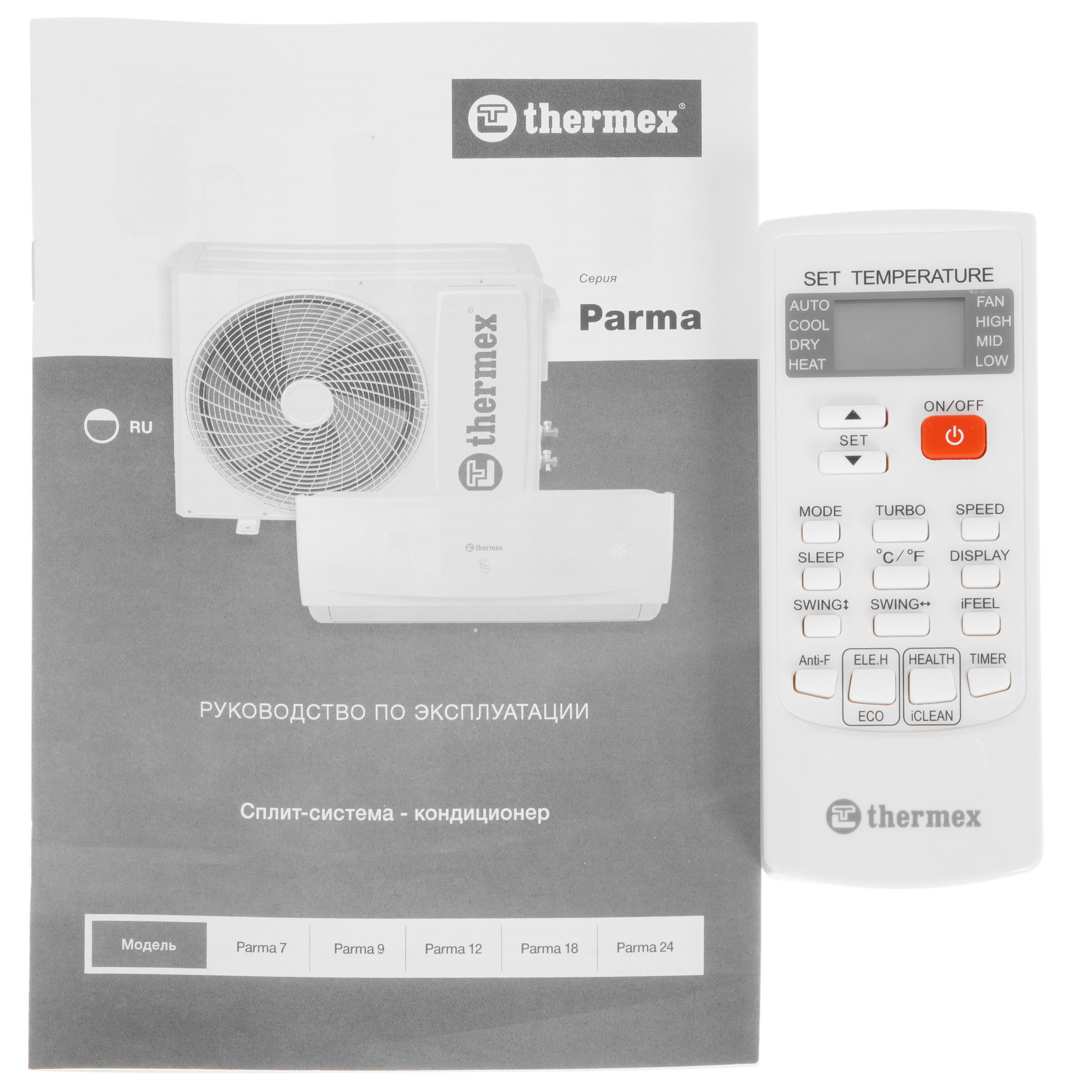 9095841 Кондиционер настенный сплит-система Thermex Parma 9 белый STDN-0050988 - Вид №11