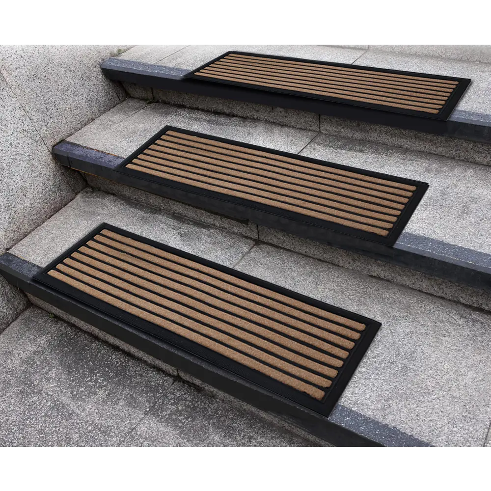 Коврик грязезащитный полиэстер Bali S1 25x75 см цвет бежевый Santreyd STLM-2126913 - Вид №5