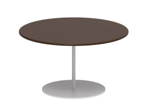 Круглый садовый столик из лавового камня