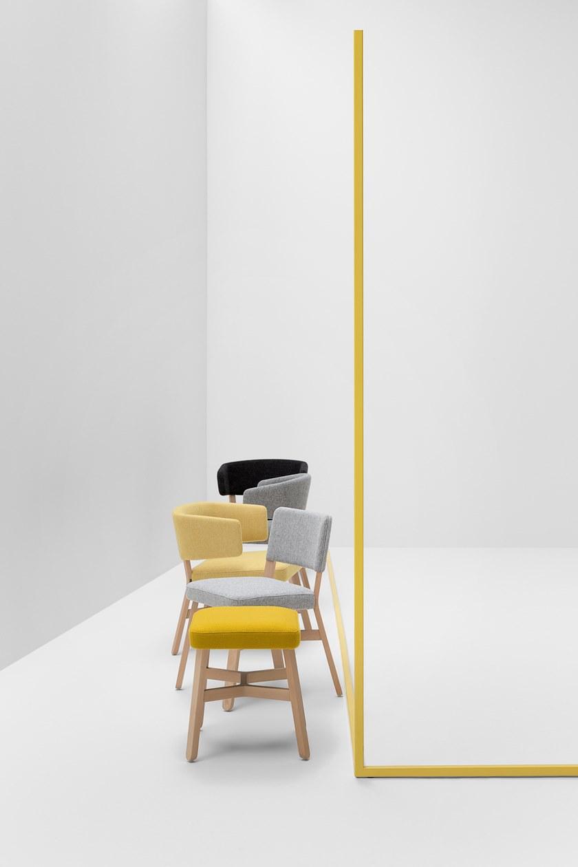 Billiani Стул из бука и ткани Croissant sun-id-1485235 - Вид №3