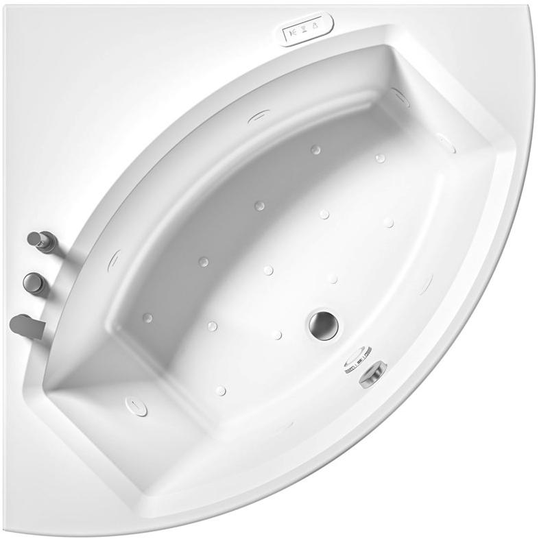Albatros Угловая гидромассажная ванна из акрила Thea 01th55bs; 01th65bs - Вид №4