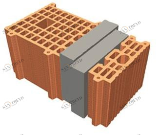 T2D Предварительно собранный антисейсмический несущий блок Tris® portante - masserano (bi) M670