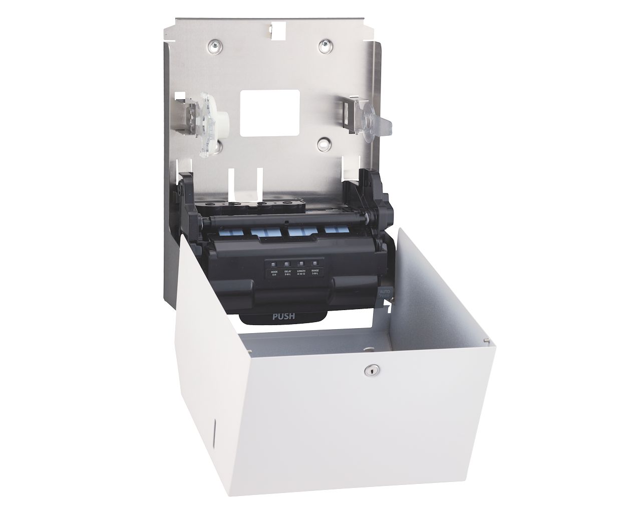 CSB503 Автоматический бесконтактный диспенсер для бумажных полотенец в рулонах STELLA WHITE LINE AUTOMATIC MAXI, белый Merida  - Вид №2