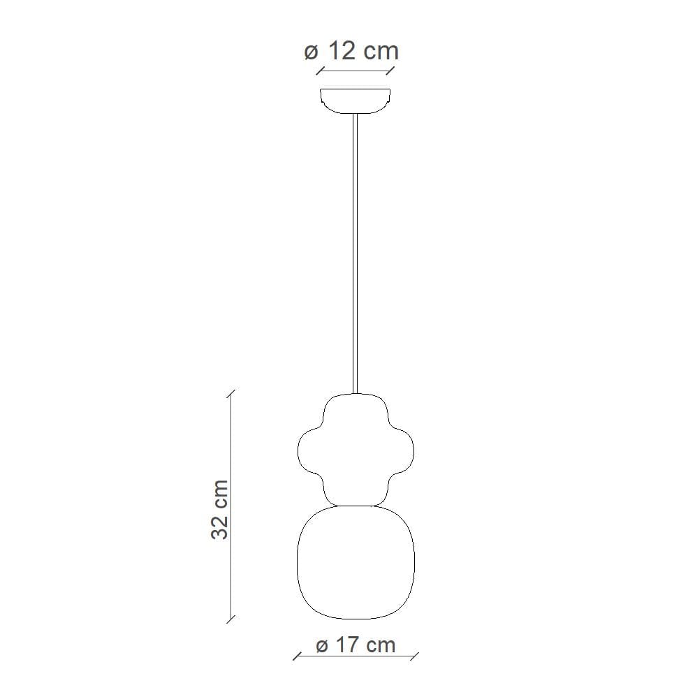 Керамический подвесной светильник FERROLUCE Copacabana ARCH-00068675 - Вид №3
