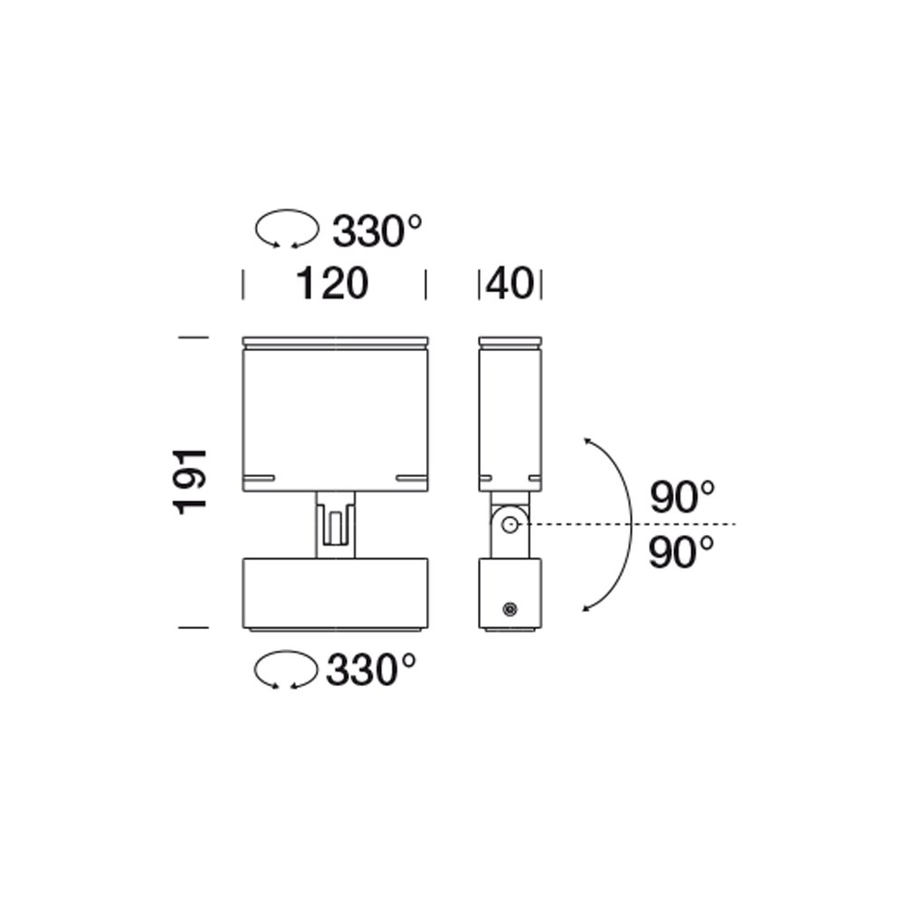 8820111 Проектор Platek TARGET SMALL Proiettore  TARGET SMALL Floodlight - 4 LED 3000K 9°  - Вид №6