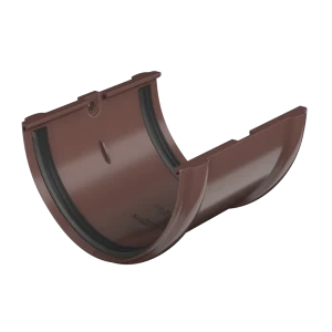 Соединитель желоба с уплотнителем цвет коричневый