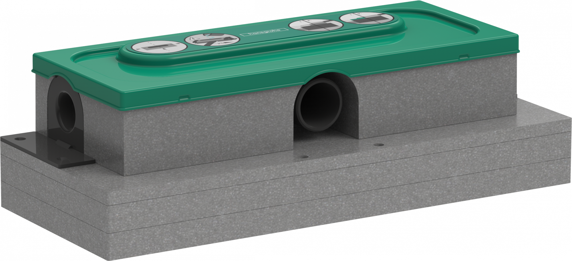 01000180 uBox universal Базовый комплект для отделочных комплектов для плоского монтажа Hansgrohe 