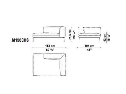 Угловой диван из ткани B&B Italia Michel ARCH-00050009 - Вид №24