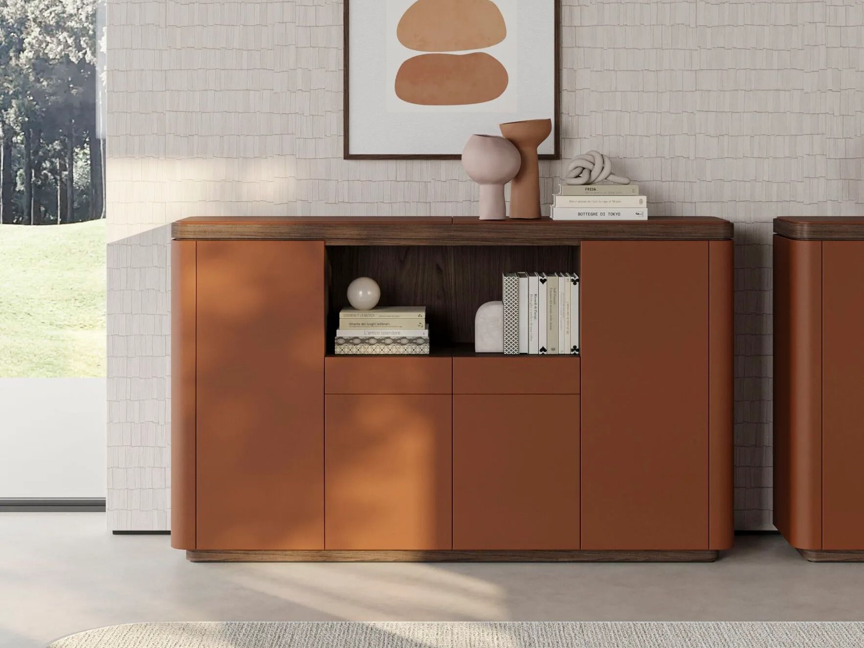 Кожаный офисный шкаф PROF Flow ARCH-00123767 - Вид №30