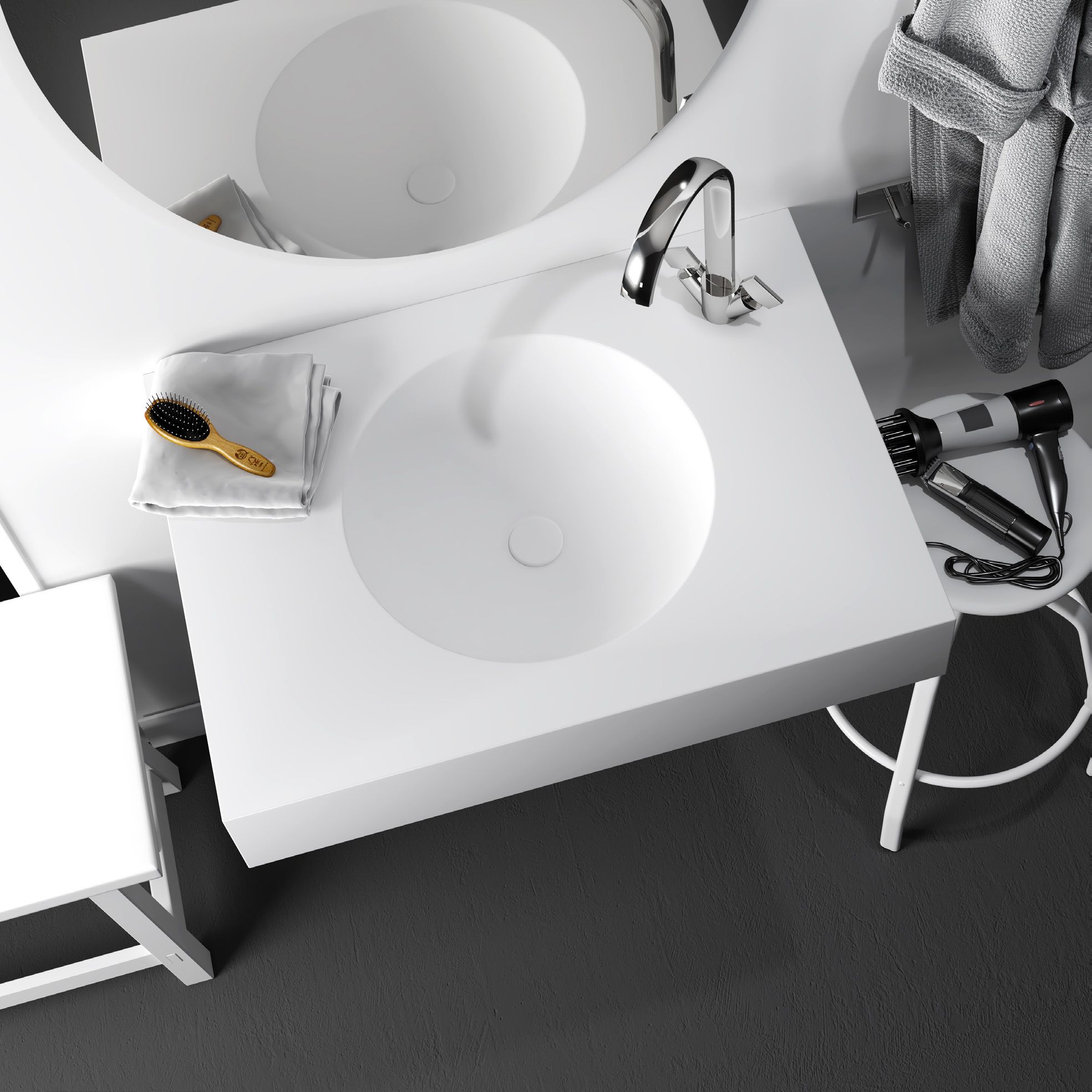 Одиночный подвесной умывальник Luxolid® Relax Design Большая ARCH-00126156 - Вид №1