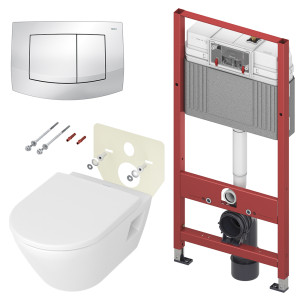 K440200.WCD Комплекты из инсталляций, панелей смыва и унитазов Duravit D-Neo Tece