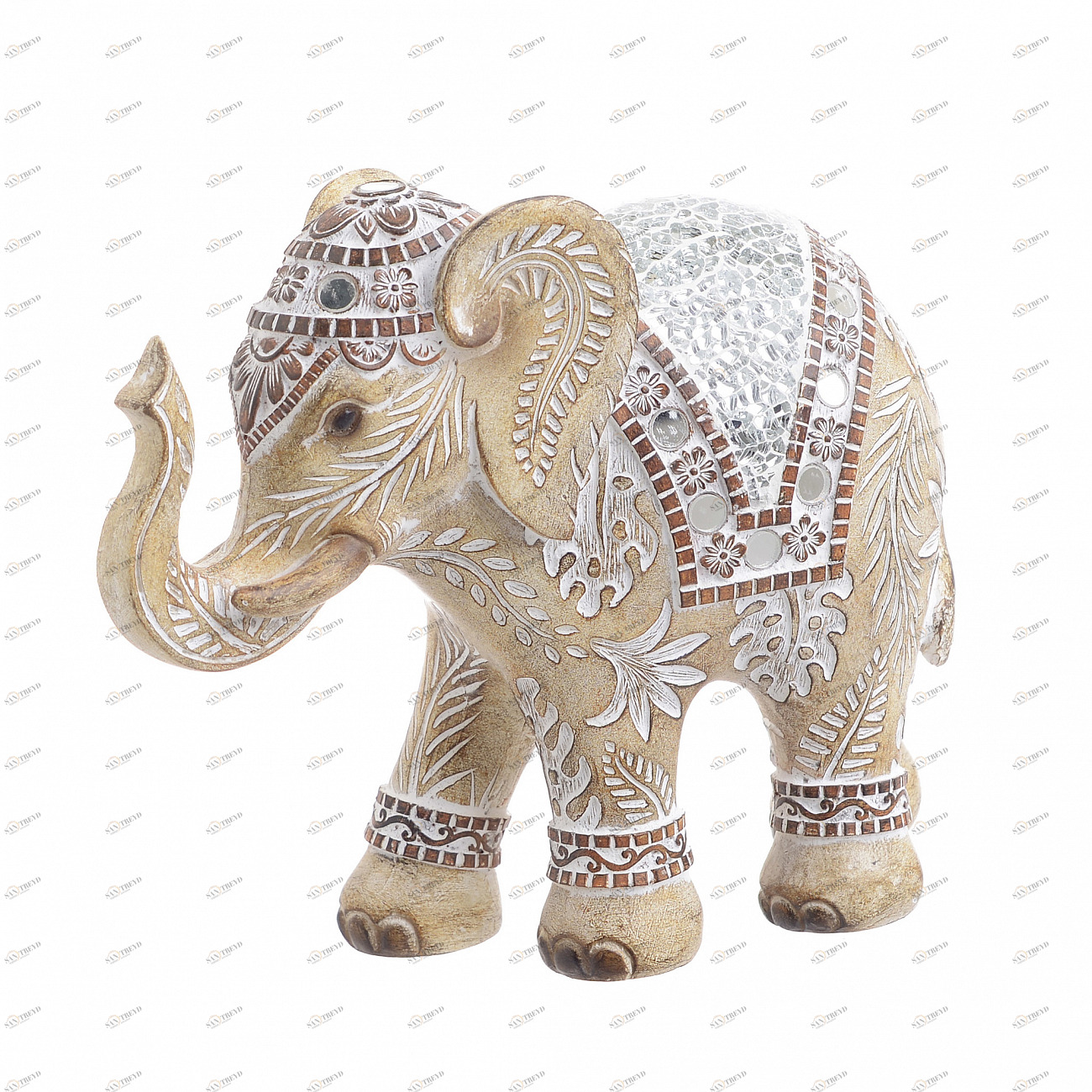 Статуэтка декоративная 18 см бежевый "Слон" TO4ROOMS ЖИВОТНЫЕ 00-3893721 Бежевый