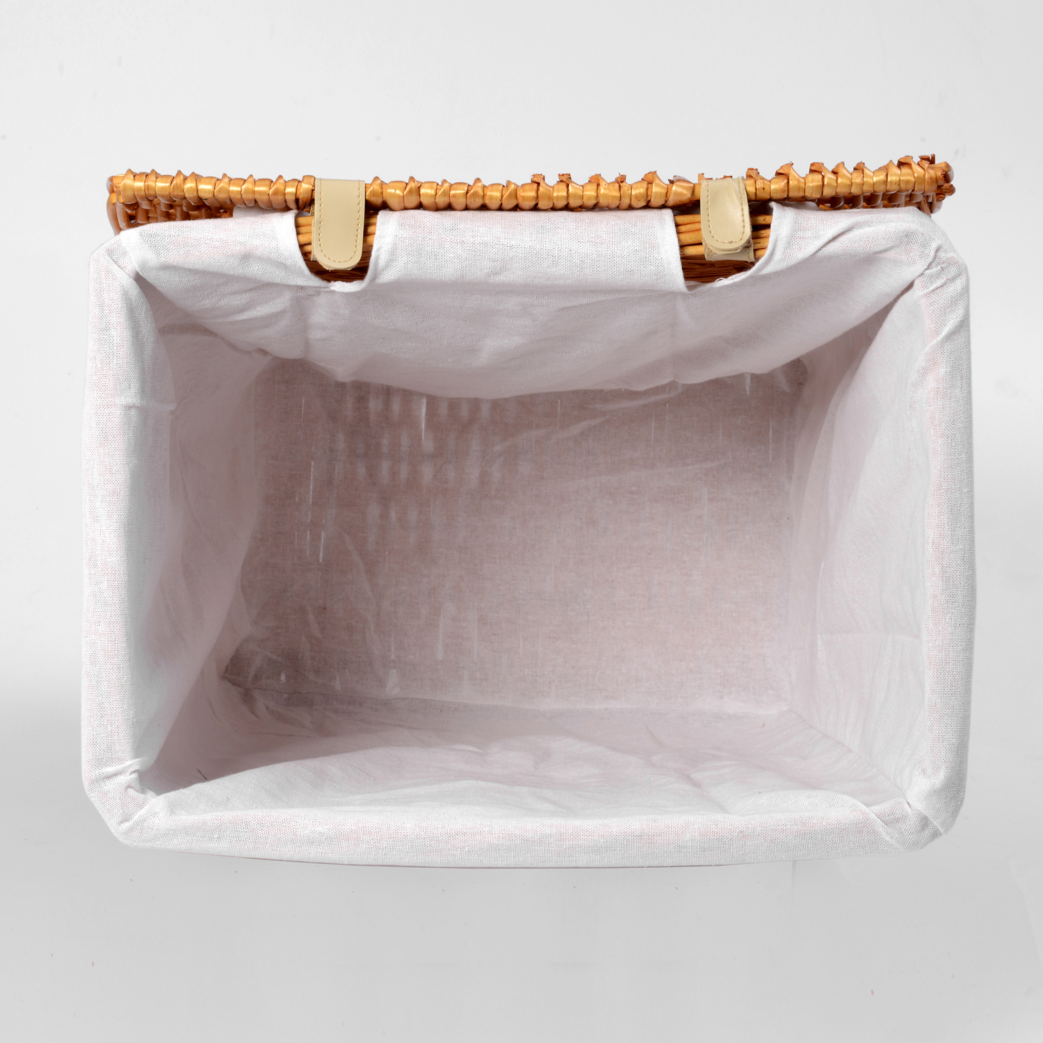 WB-370-L Ammer Плетеная корзина для белья с крышкой WasserKRAFT  - Вид №4