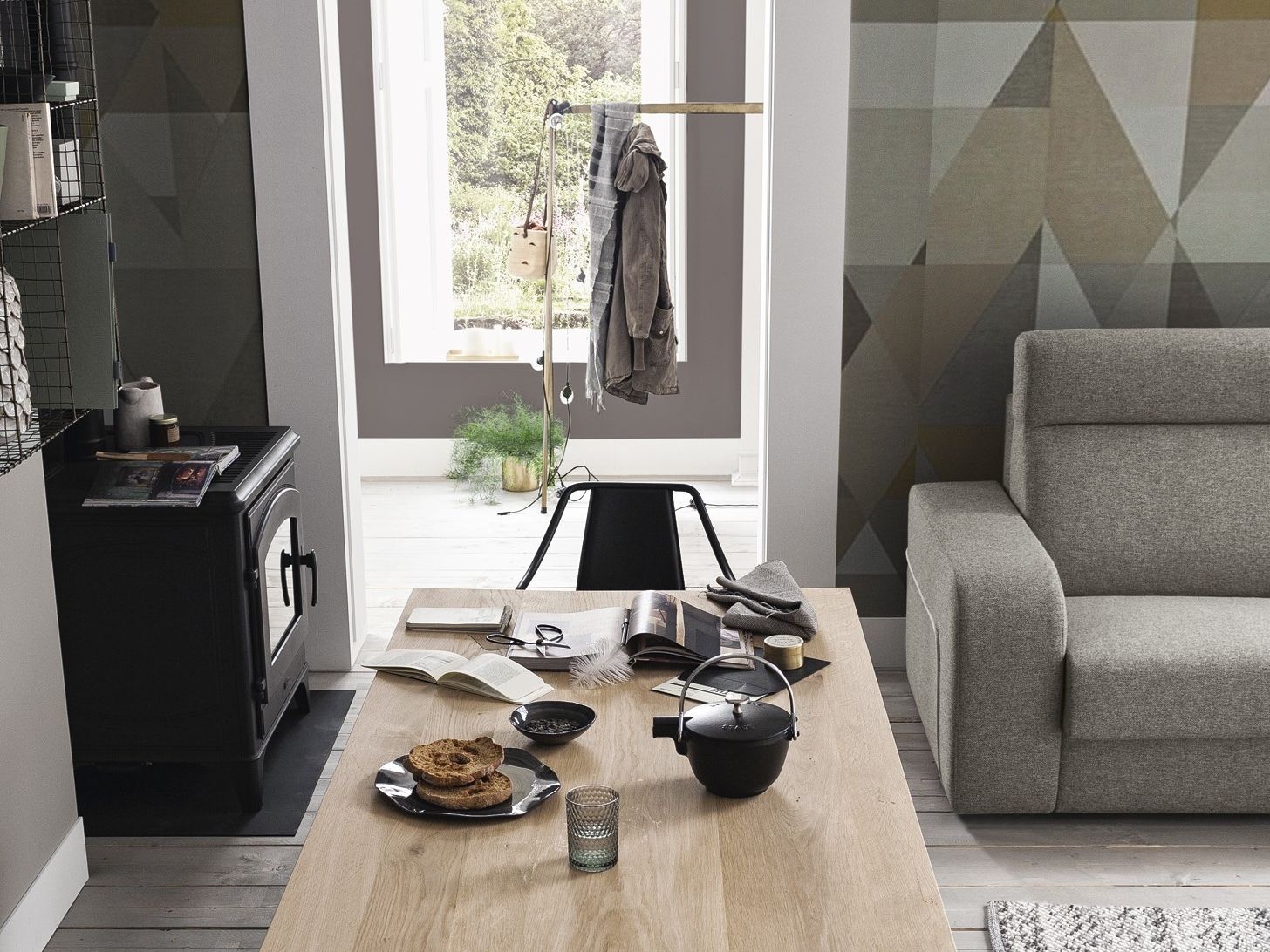 Двуспальный диван-кровать из ткани Felis Day &amp ARCH-00132500 - Вид №3