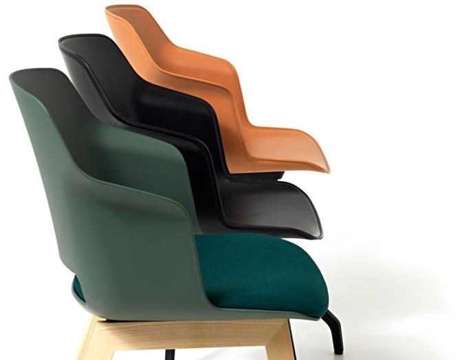 Diemme Кожаное кресло с подлокотниками Clop sun-id-1501140 - Вид №3