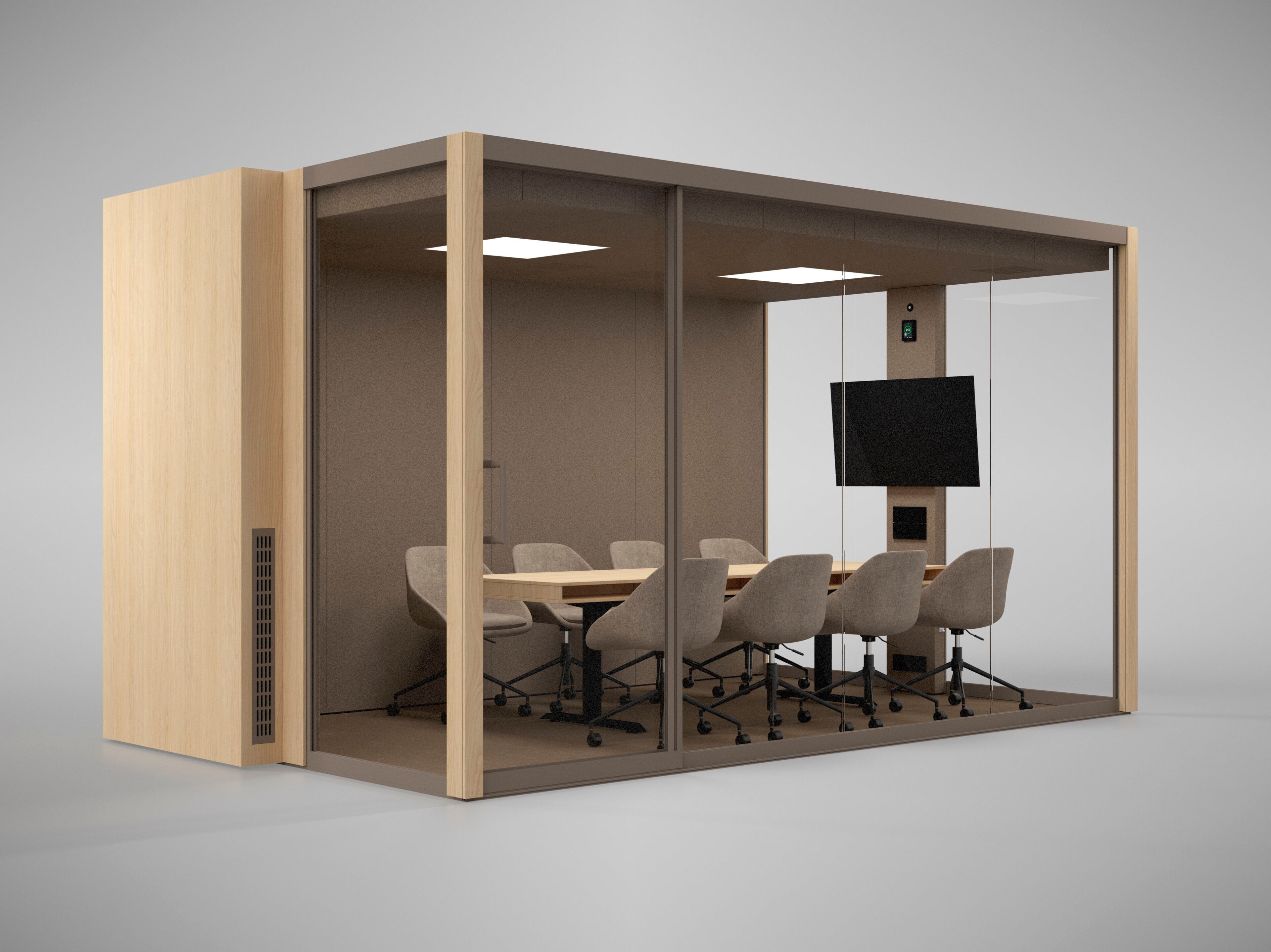 Многосторонняя акустическая офисная кабина со встроенным освещением Vetrospace VETROSPACE XXL ARCH-00151626