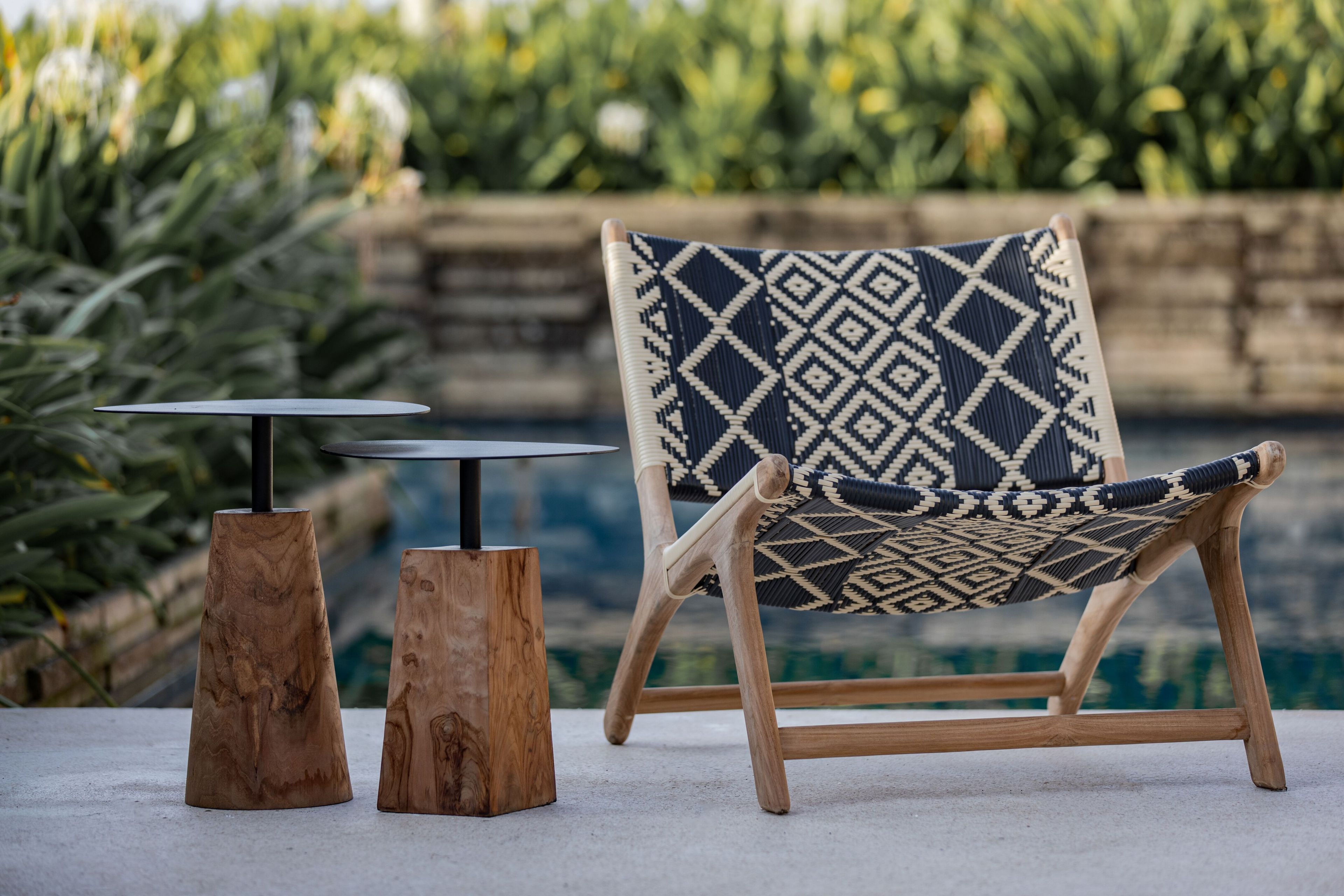 Садовое кресло из тикового дерева и синтетической ткани cbdesign Vienna Relax ARCH-00041545 - Вид №25