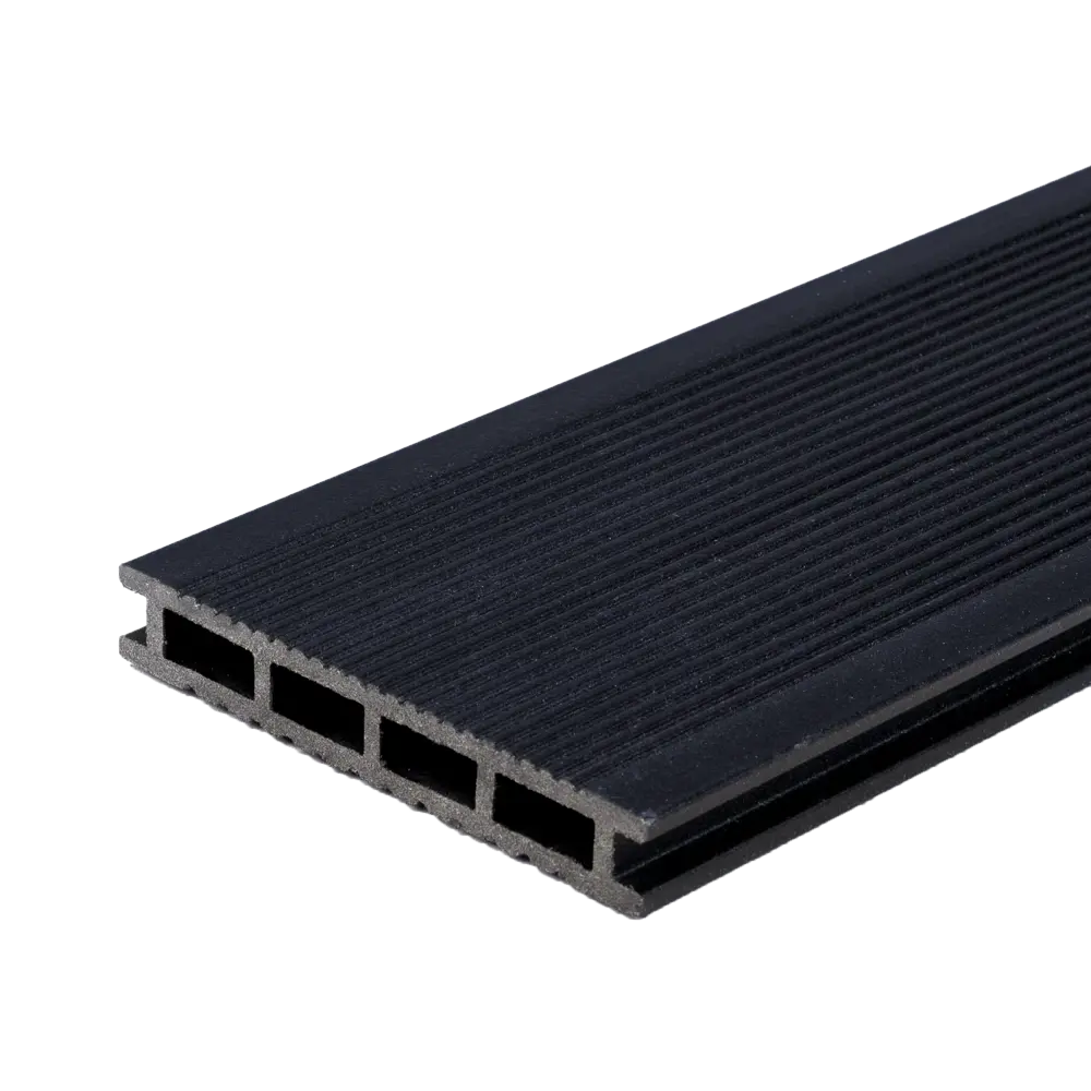 Террасная доска ДПК MultiDeck цвет Черный 3000x140x22 мм. Вельвет 0.42 м² 85473638 STLM-2060773 МУЛЬТИДЕК  - Вид №1