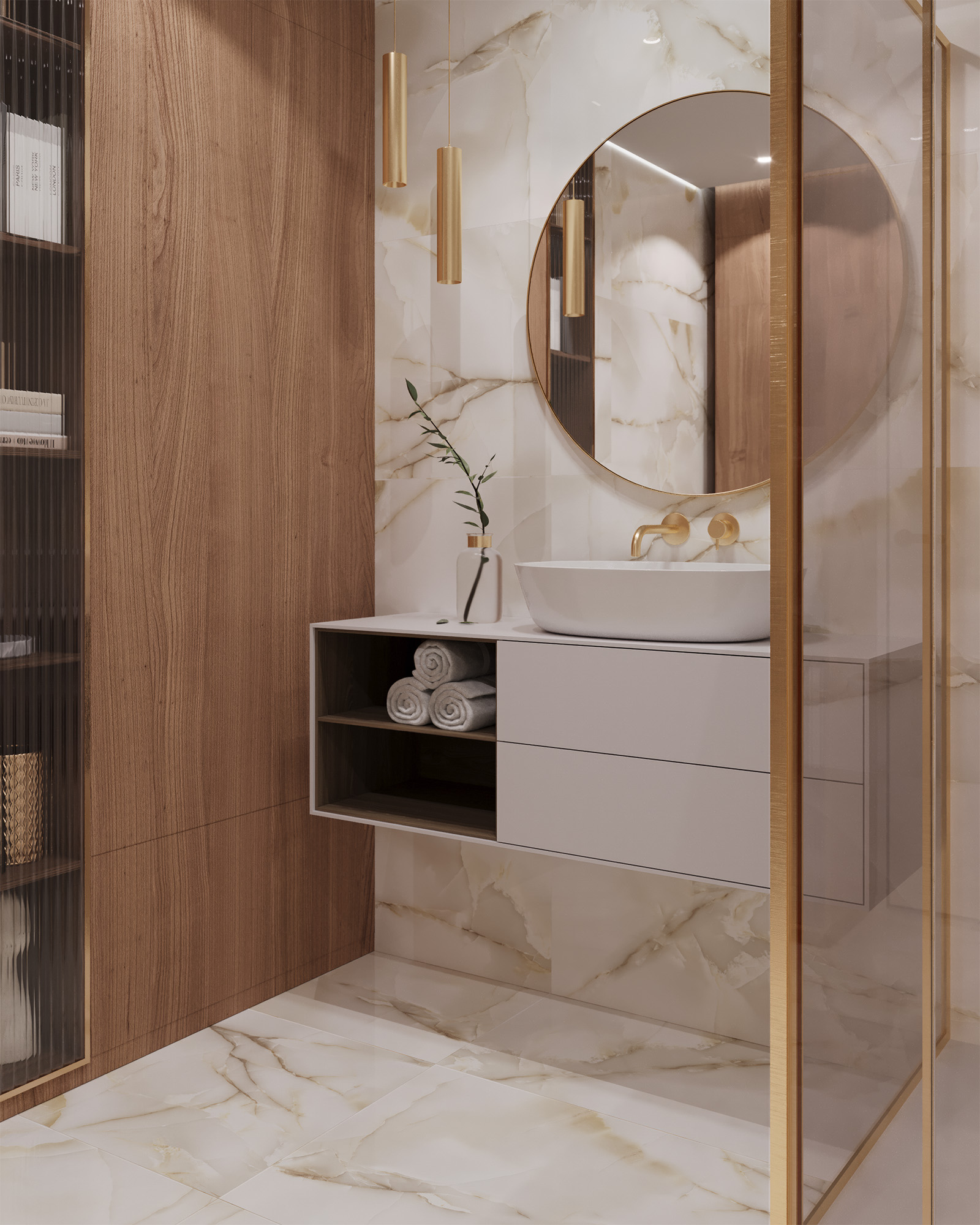 Ониксовый Шёпот: Керамогранит для Вдохновения FP1003-A Arcadia Ceramica PRIMO - Вид №1