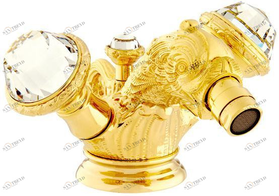 Bronces Mestre Смеситель для биде с одним отверстием и кристаллами swarovski® Antartica 039225.e00