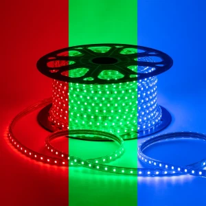 Светодиодная лента Apeyron 017-10 для контурной подсветки SMD 5050 60 диод/8 Вт/м 220 В 15 мм IP65 50 м RGB свет 87024389 STLM-2123365