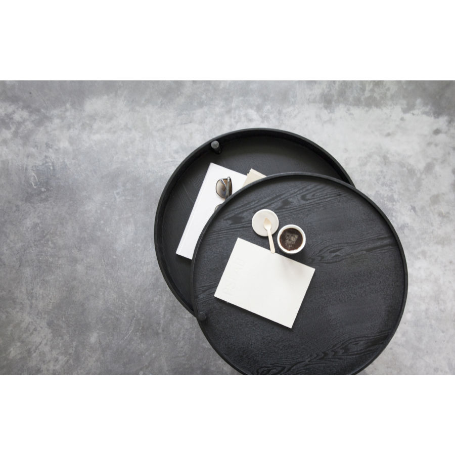 6900049 MENU Вращающийся стол Дуб натуральный & Черный хром  - Вид №5